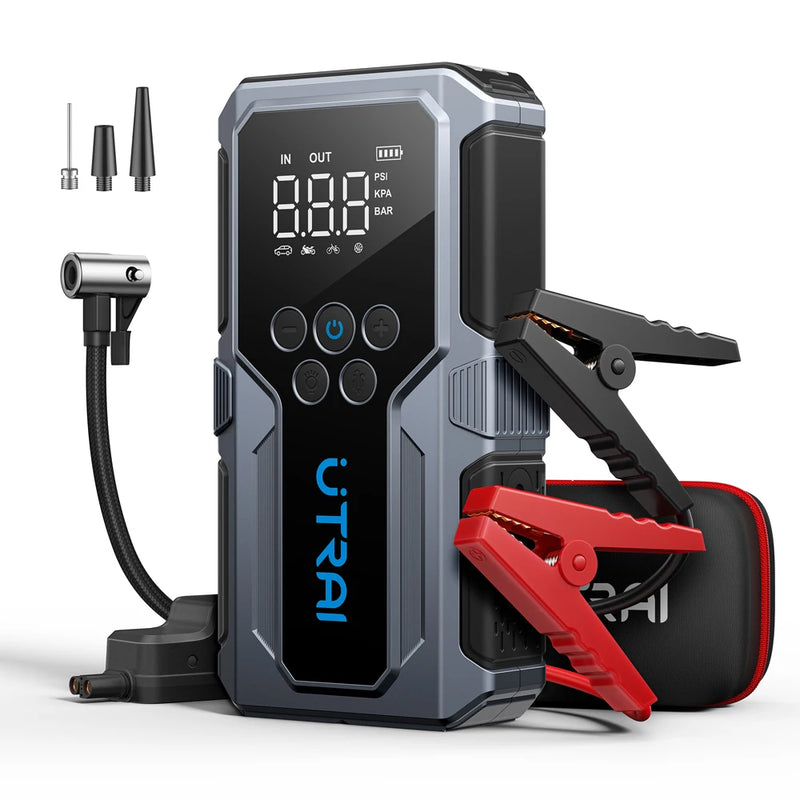 Car Jump Starter Power Bank Portable 150PSI Air Pump 